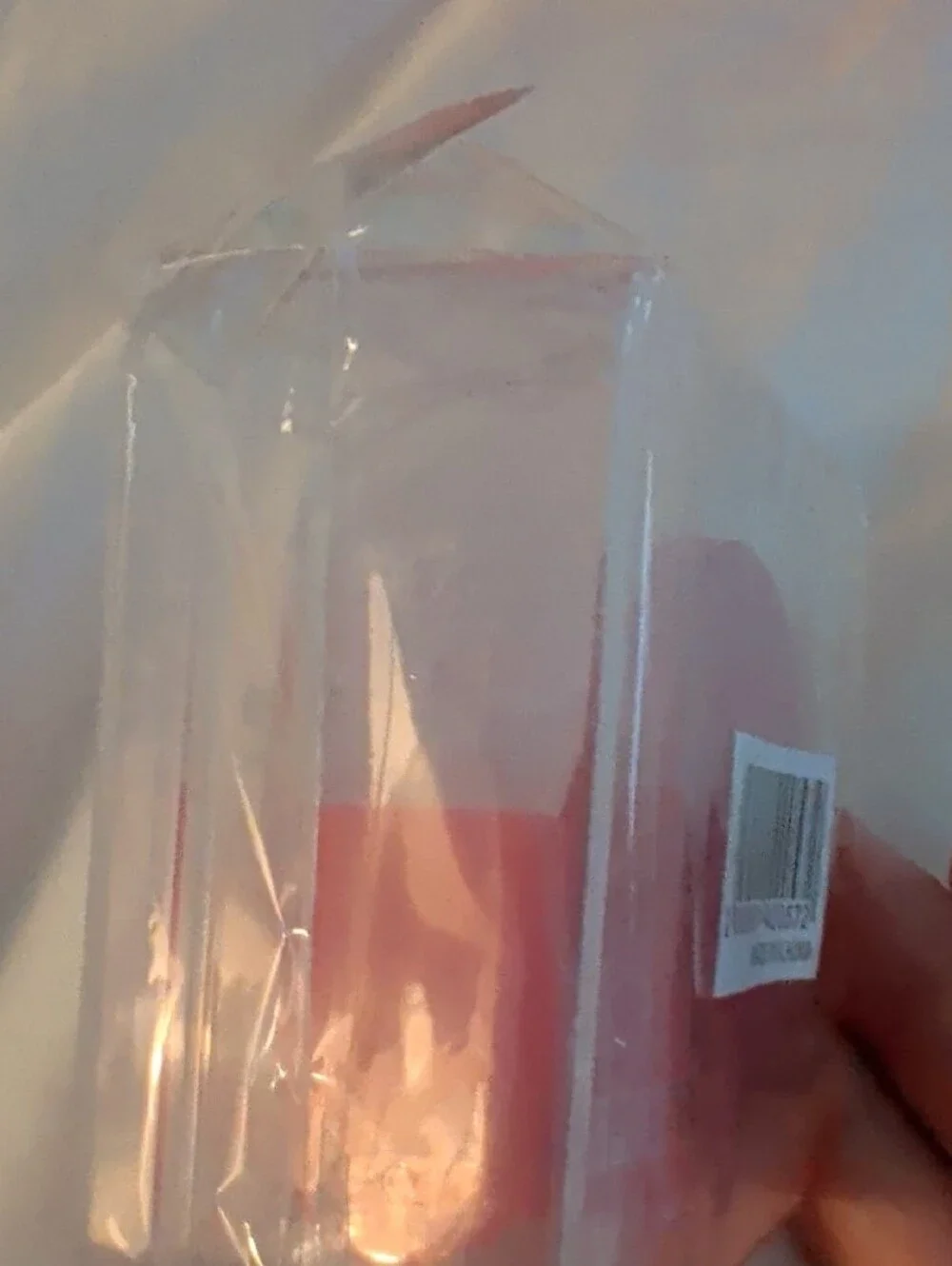 Benefit Pink Makeup Sponge in Clear Travel Case